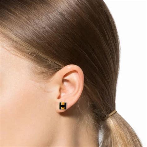 hermes mini pop h earrings